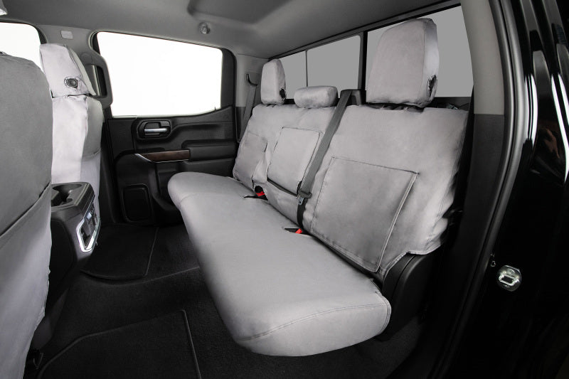 Covercraft SS2474PCGY 14-21 Toyota Tundra Polycotton SeatSaver Custom Front Row Seat Covers - Grey
