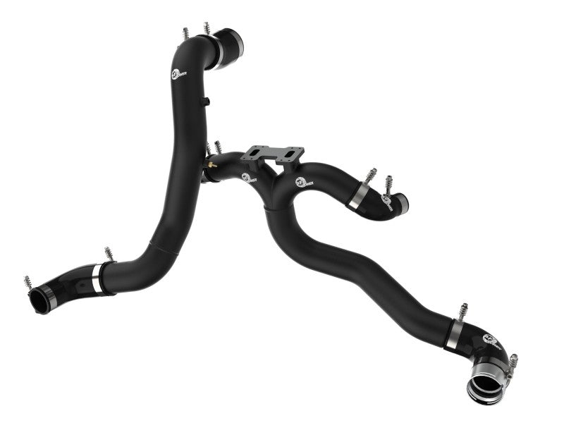 aFe 46-20504-B AFE 18-22 Kia Stinger V6-3.3L BladeRunner Alum Hot/Cold Charge Pipe Kit Black