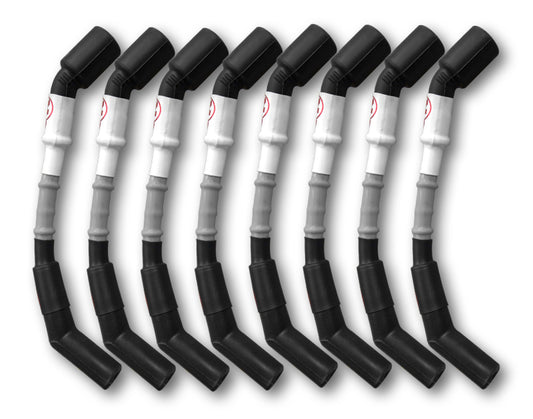 Kooks Headers 750202 Kooks 10mm Spark Plug Wire - Grey w/Black Boots (Set of 8)