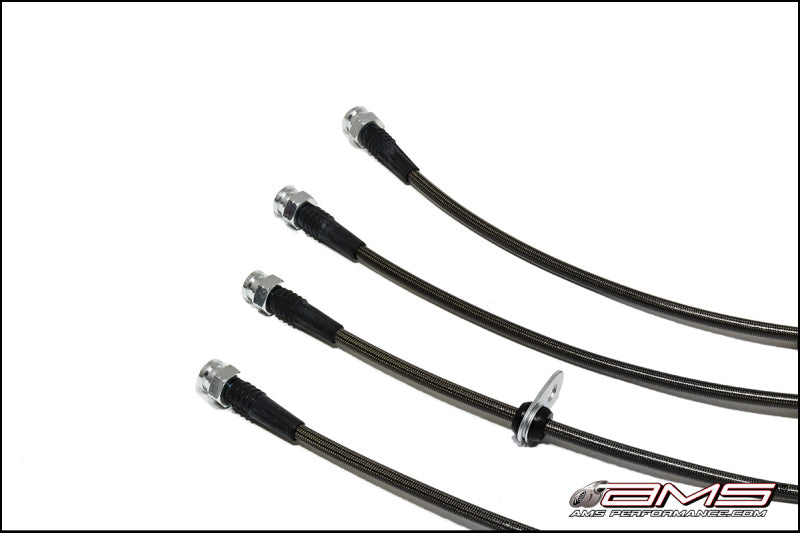 AMS AMS.04.01.0004-1 Performance 08-15 Mitsubishi EVO X Stainless Steel Brake Lines (4 Lines)