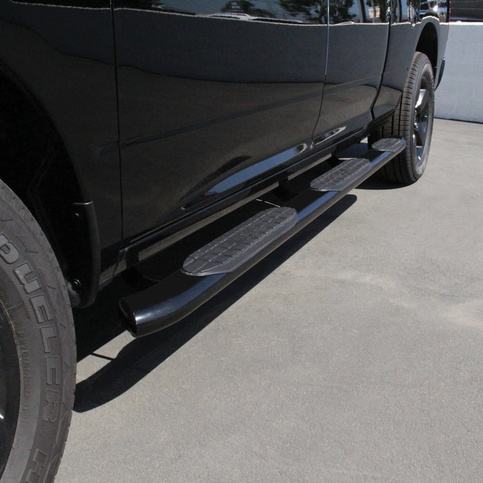 Westin 21-534315 2009-2018 Ram/Dodge 1500 Quad Cab (6.5 ft Bed) PRO TRAXX 5 WTW Oval Nerf Step Bars - Black