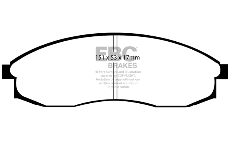 EBC DP21082 93-98 Nissan Skyline (R33) 2.5 GTS Greenstuff Front Brake Pads