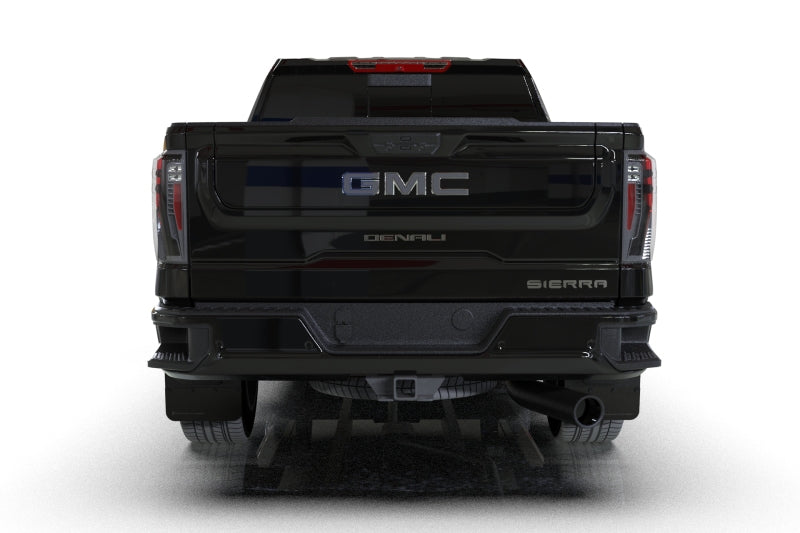 Rally Armor MF131-BLK-WH 20-26 GMC Sierra 2500/3500 HD Denali Black Mud Flap w/White Logo