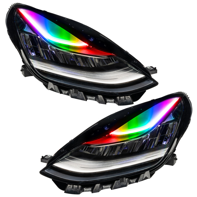ORACLE Lighting 1286-333 Oracle 17-21 Tesla Model 3 Headlight DRL Upgrade Kit - ColorSHIFT 2 SEE WARRANTY