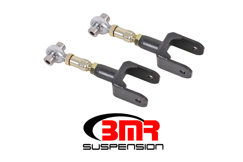 BMR Suspension UTCA041H BMR 79-04 Fox Mustang Upper Control Arms On-Car Adj. Rod Ends - Black Hammertone