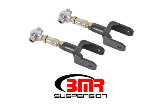 BMR Suspension UTCA041H BMR 79-04 Fox Mustang Upper Control Arms On-Car Adj. Rod Ends - Black Hammertone