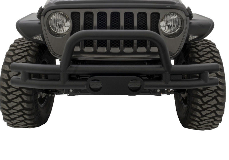 Rampage 86620 2007-2018 Jeep Wrangler(JK) Double Tube Bumper Front - Black