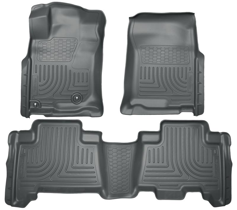 Husky Liners 98571 10-12 Toyota 4Runner/Lexus GX460 WeatherBeater Combo Black Floor Liners