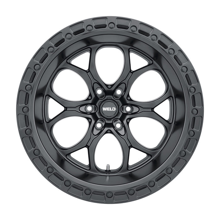 Weld W10809084575 Off-Road W108 20X9 Ledge 6X139.7 ET20 BS5.75 Satin Black / Black Ring 106.1