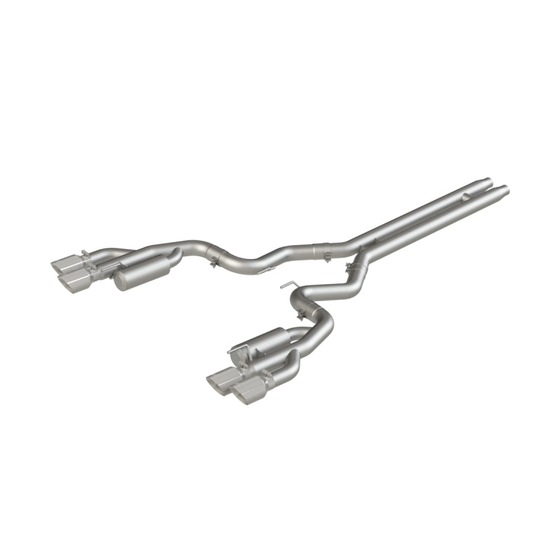 MBRP S7207AL 18-19 Ford Mustang GT 5.0 3in Cat Back Quad Tip Race Version - AL