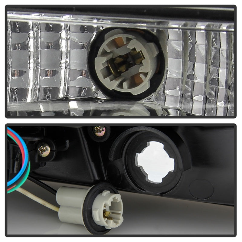 SPYDER 5086693 Spyder 05-09 Ford Mustang (White Light Bar) LED Tail Lights - Black ALT-YD-FM05V3-LED-BK