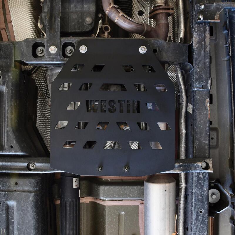 Westin 42-21085 /Snyper 18-21 Jeep Wrangler JL Transfer Case Skid Plate - Textured Black