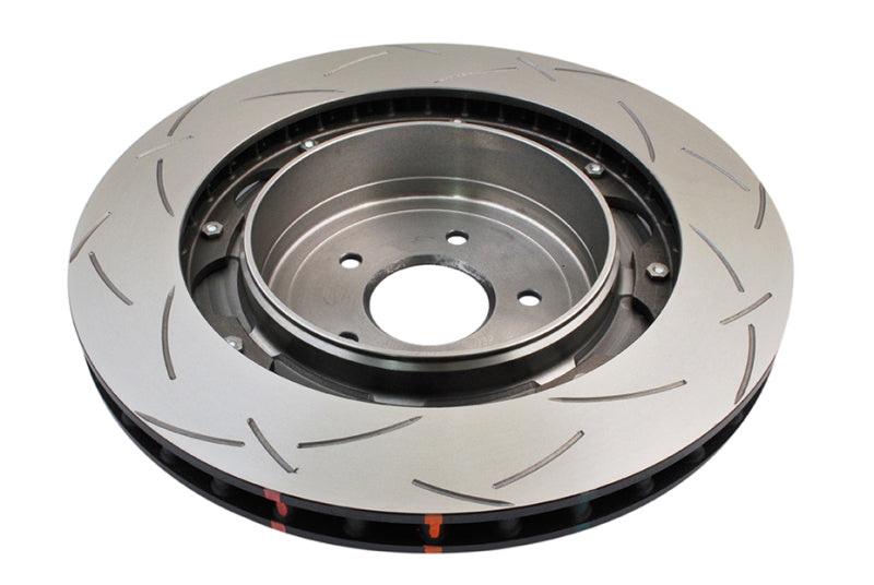 DBA DBA52321BLKS 09+ Nissan GTR R-35 Rear Slotted 5000 Series 2 Piece Rotor Assembled w/ Black Hat