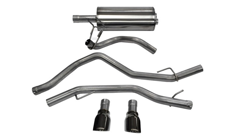 CORSA Performance 14405BLK Corsa 09-18 Dodge RAM 1500 4.7L/5.7L V8 Quad/Crew Cab/Short Bed Black Dual Rear Exit Cat-Back Exhaus