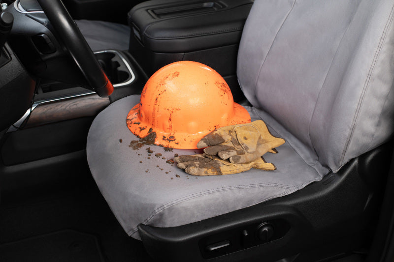 Covercraft SS3500PCGY 22-24 Dodge RAM 2500/3500 Polycotton SeatSaver Custom Front Row Seat Covers - Grey