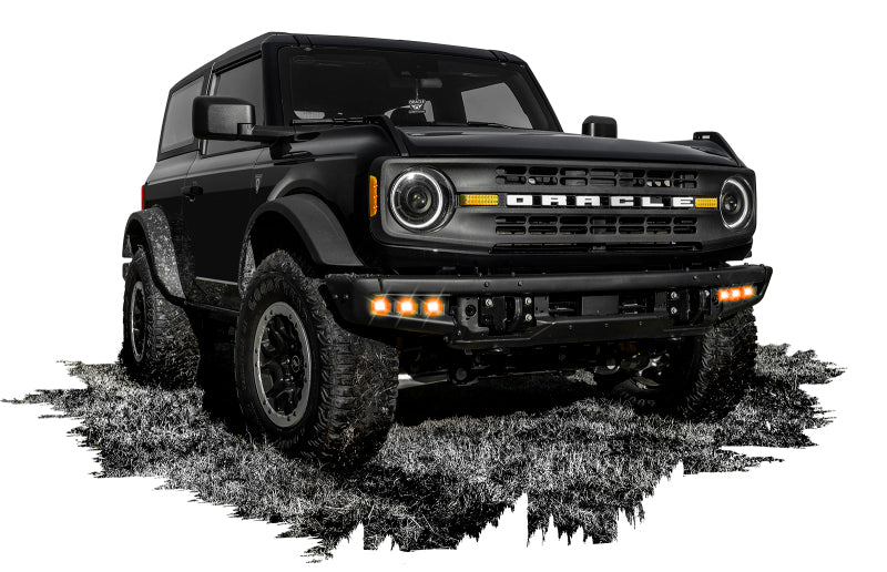 ORACLE Lighting 5890-005 Oracle High 21-22 Ford Bronco Triple LED Fog Light kit for Steel Bumper