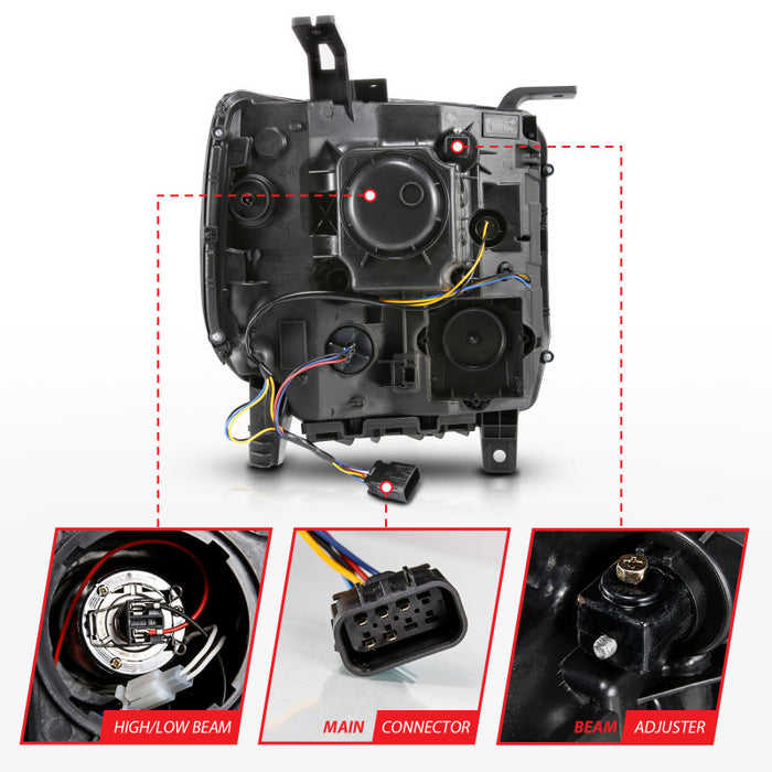 ANZO 111513 ANZ LED/Projector Headlights