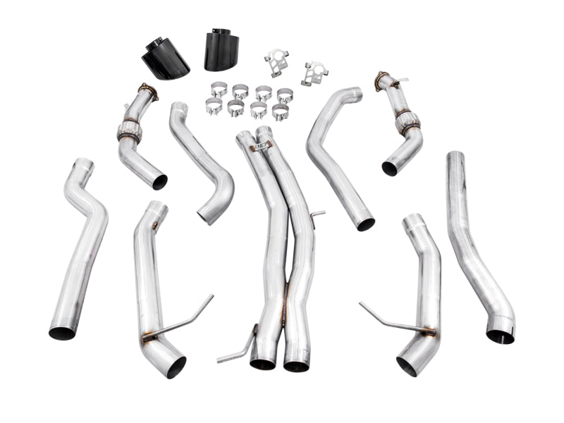 AWE Tuning 3020-33123 Audi B9.5 RS 5 Coupe Track Edition Exhaust - RS-Style Diamond Black Tips