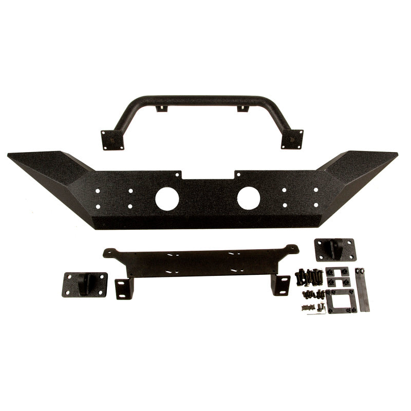 Rugged Ridge 11548.01 Spartan Front Bumper HCE W/Overrider 07-18 Jeep Wrangler JK