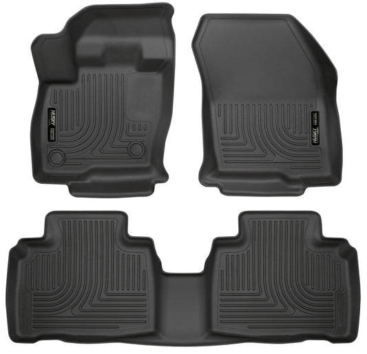 Husky Liners 98781 2015 Ford Edge WeatherBeater Front & 2nd Row Combo Black Floor Liners