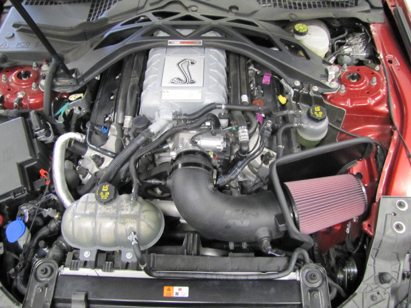 K&N Engineering 63-2515 K&N 20-21 Ford Mustang GT500 5.2L V8 AirCharger Performance Intake