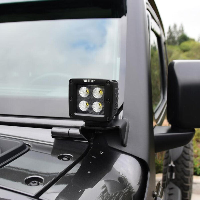 Westin 62-41085 18-19 Jeep Wrangler Pillar LED Light Mount - Black