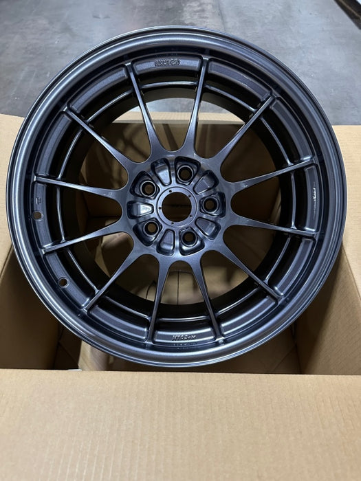 Enkei 3658956527GM NT03+M 18x9.5 5x114.3 27mm Offset 72.6mm Bore Gunmetal Wheel *MOQ 40