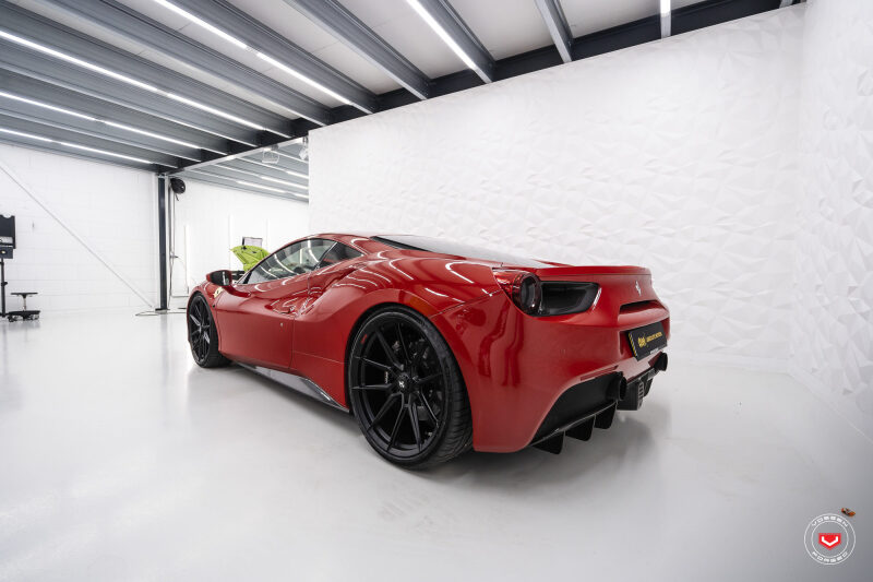 Vossen F-AFP-40-F01-C25 x Novitec NF10 21x9in - 5x114.3 BP - ET35 - Gloss Black Ferrari 488 / F8 Front Wheel