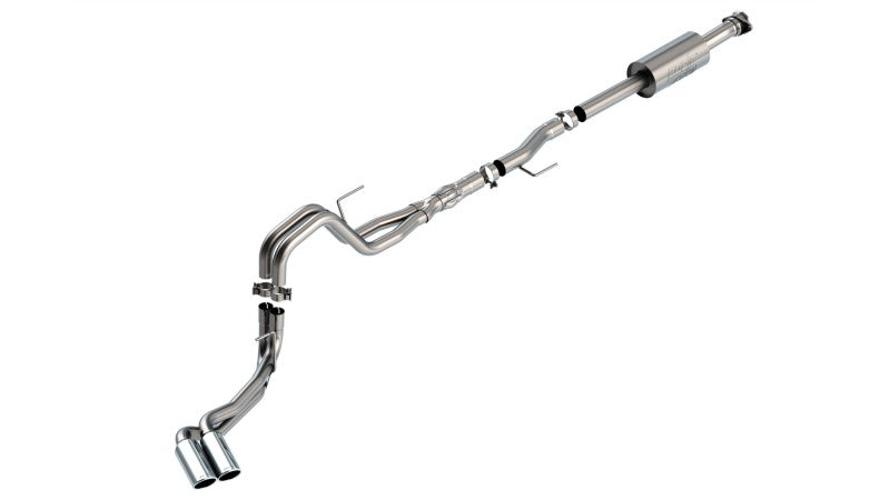 Borla 140875 F-150 2021 5.0L 4dr CC SB EC STB Lariat/KR/Platinum/LTD 3/2.25 DSE Cat-Back ATAK CHR Tips