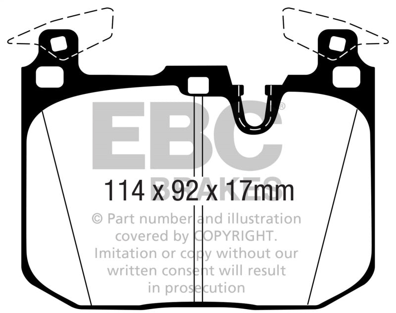 EBC DP52360NDX 16-18 BMW M2 (F87) Bluestuff Front Brake Pads