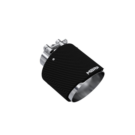 MBRP T5190CF Universal Carbon Fiber Tip 2.5in ID / 5in OD Out / 6.5in Length Angle Cut Dual Wall
