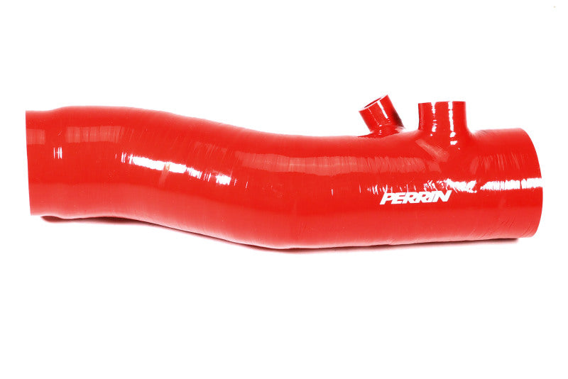 Perrin Performance PSP-INT-425RD PERRIN 22-24 Subaru WRX / 20-25 LGT & OBXT Turbo Inlet Hose w/Turbo Adapter Flange (Long) - Red
