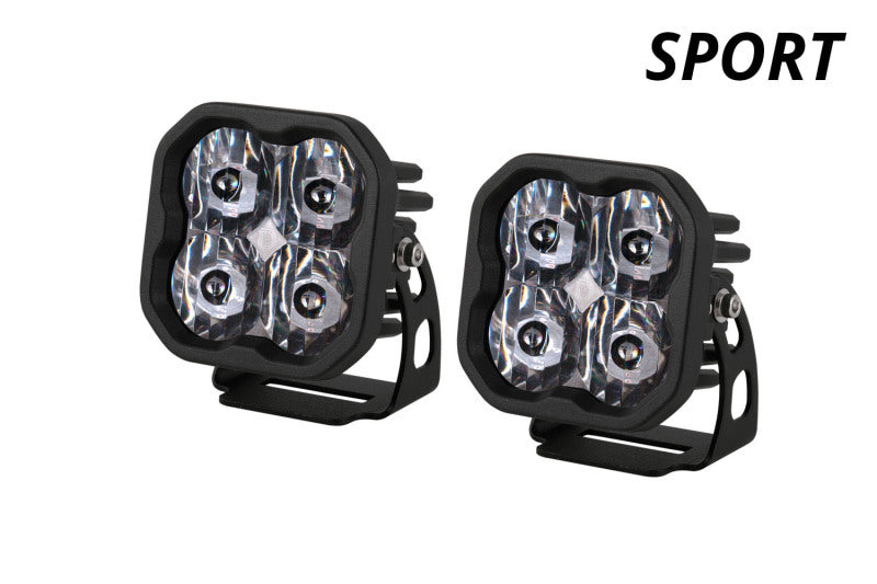Diode Dynamics DD6122P SS3 LED Pod Sport - White SAE Fog Standard (Pair)