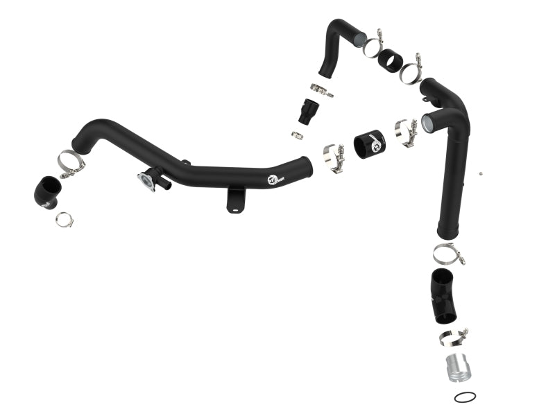 aFe 46-20588-B 21-22 Ford Bronco V6-2.7Ltt BladeRunner Alum Hot Charge Pipe - Black