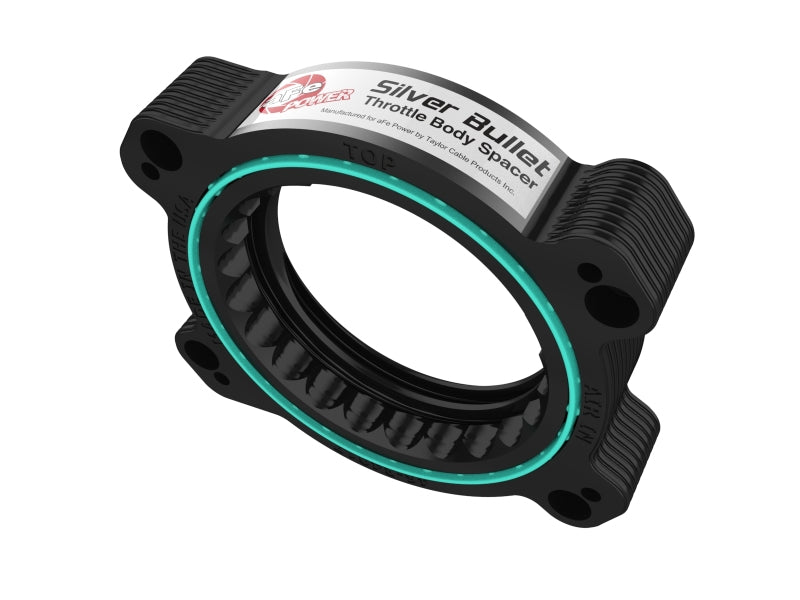 aFe 46-34017B 2020 Vette C8 Silver Bullet Aluminum Throttle Body Spacer / Works With Factory Intake Only - Blk