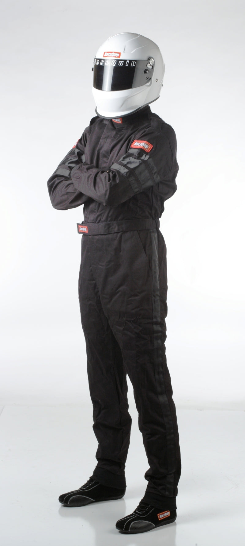 Racequip 110003 RaceQuip Black SFI-1 1-L Suit - Medium