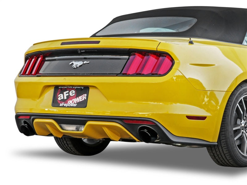 aFe 49-43085-B MACHForce XP 2.5in 409 Stainless Axle Back Exhaust w/ Black Tips 15-17 Ford Mustang I4-2.3L (t)