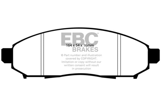 EBC DP61747 05+ Nissan Frontier 2.5 2WD Greenstuff Front Brake Pads