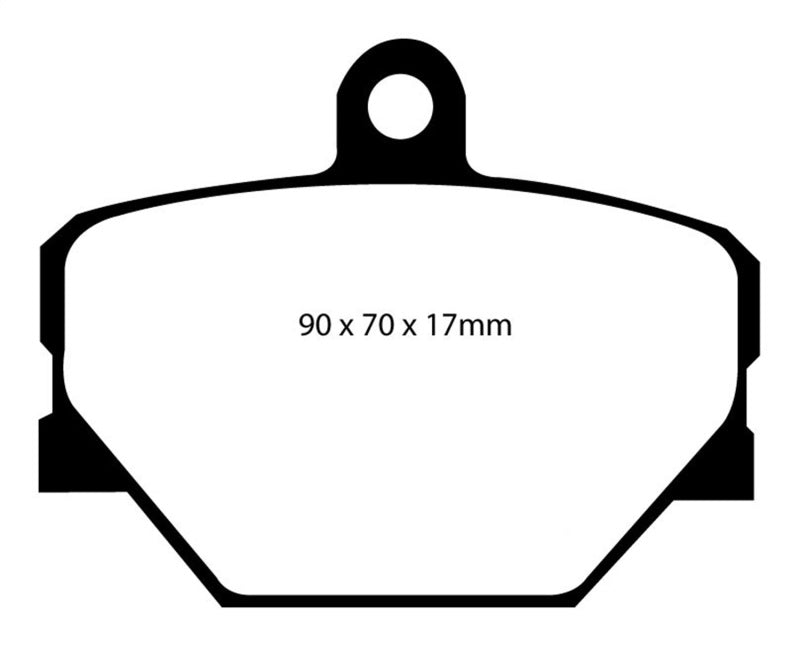 EBC DP31287C 08+ Smart Fortwo 1.0 Redstuff Front Brake Pads
