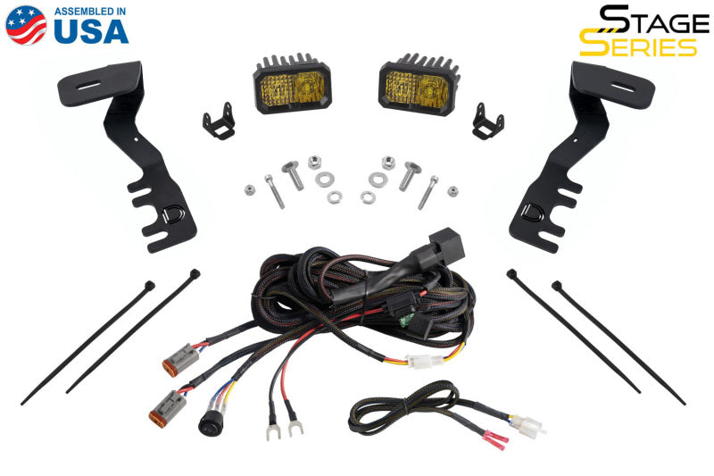 Diode Dynamics DD7936 2024+ Toyota Tacoma Stage Series 2in LED Ditch Light Kit - Pro White Combo