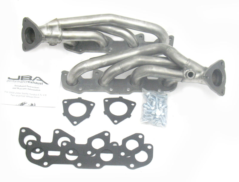 JBA 2010S 00-04 Toyota 4.7L V8 1-1/2in Primary Raw 409SS Cat4Ward Header