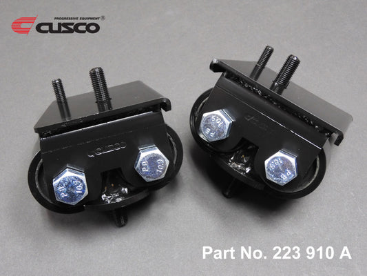 Cusco 223 910 A Nissan 240SX/Silvia (S13/S14/S15) OEM Shape (HD Rubber) Engine Mount Set (2 pcs)