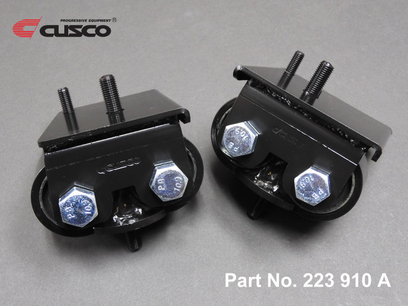 Cusco 223 910 A Nissan 240SX/Silvia (S13/S14/S15) OEM Shape (HD Rubber) Engine Mount Set (2 pcs)