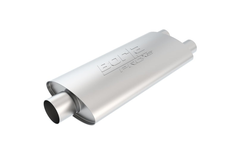 Borla 40348 PRO-XS 2.5in Tubing 19in x 4in x 9.5in Oval Center/Dual Muffler