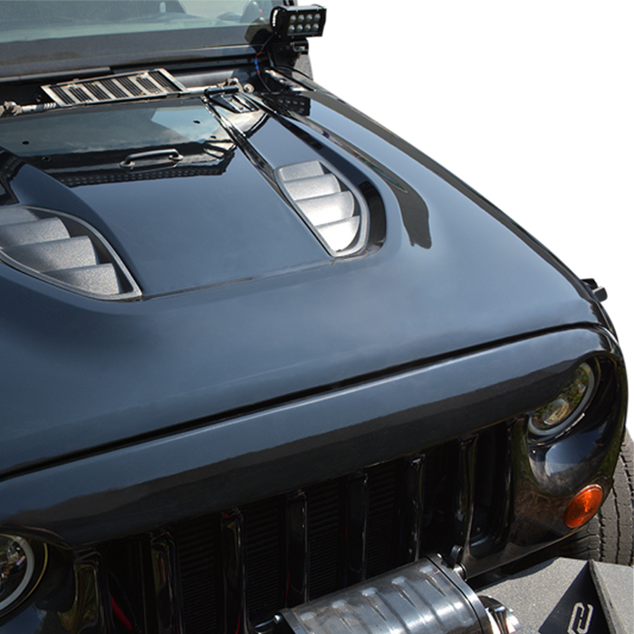 DV8 Offroad HDMB07-TA 07-18 Jeep Wrangler JK Rubicon 10th Anniversary Replica Hood