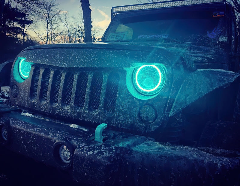 ORACLE Lighting 5769-334 Oracle 7in High Powered LED Headlights - Black Bezel - ColorSHIFT No Controller SEE WARRANTY