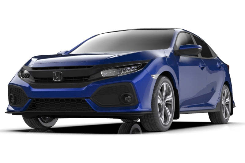 Rally Armor MF71-UR-BLK/BL 17-21 Honda Civic EX/EX-L/LX (Hatchback) Black UR Mud Flap Blue Logo