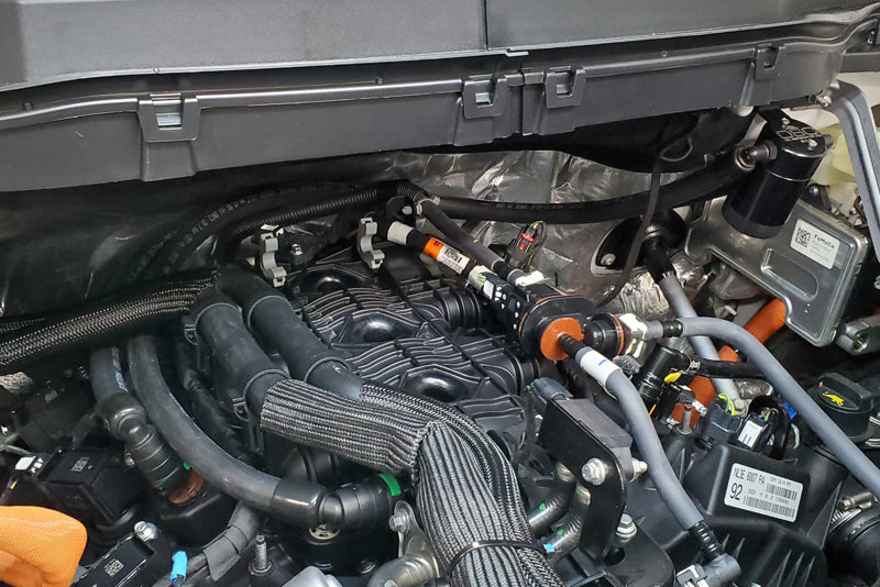 J&L 3028P-B 2021-2025 Ford F-150 3.5L Passenger Side Oil Separator 3.0 - Black Anodized