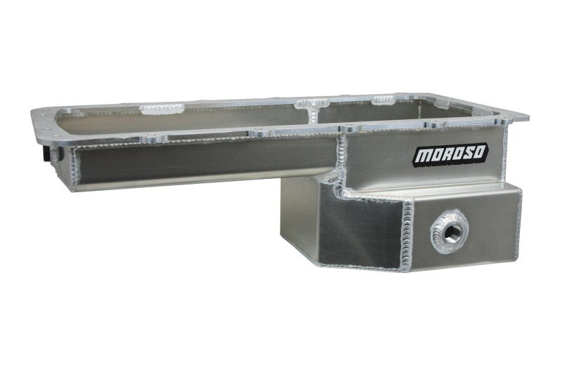 Moroso 20572 Ford 5.0 Coyote (w/Rear Sump) Road Race Baffled Wet Sump 9qt 6-5/8in Aluminum Oil Pan