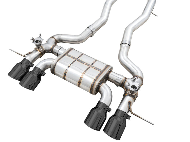 AWE Tuning 3025-42480 AWE SwitchPath Catback Exhaust for BMW G8X M3/M4 - Diamond Black Tips